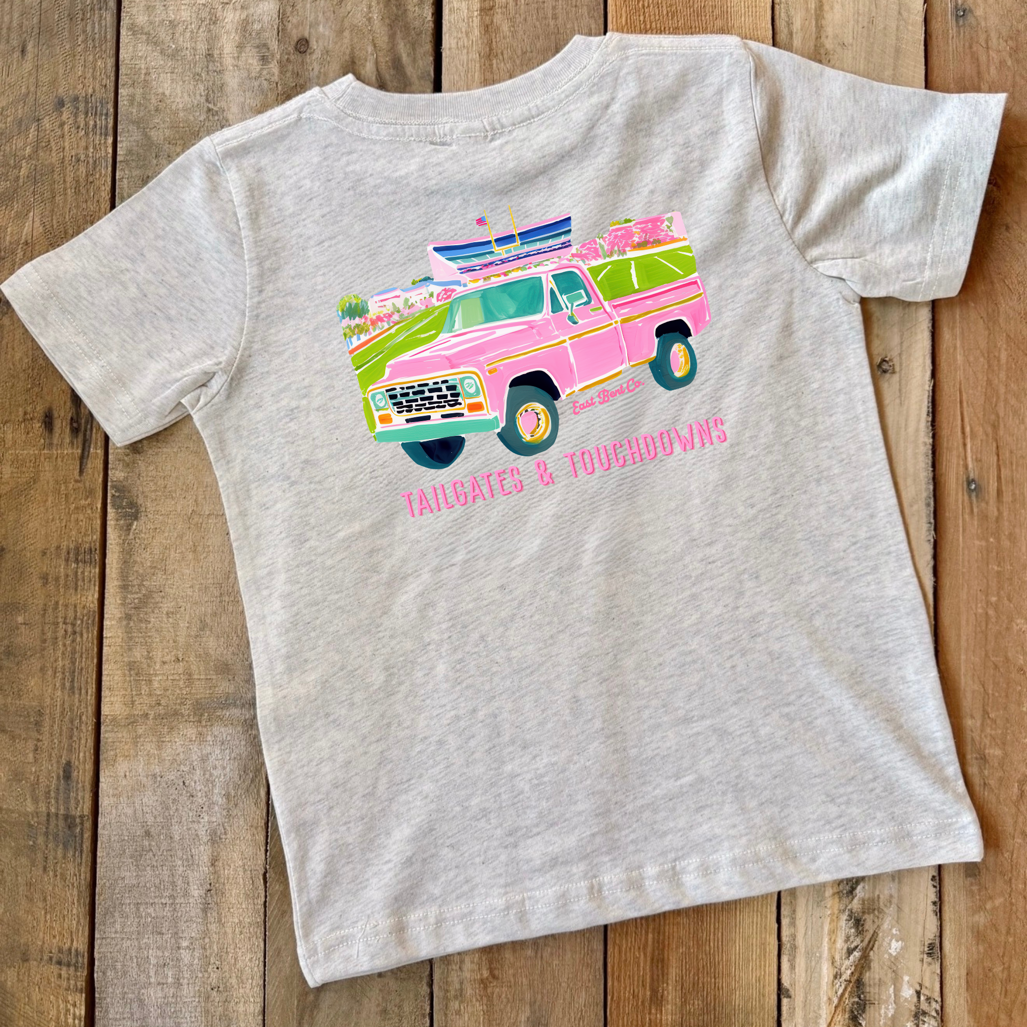 Tailgates & Touchdowns Girls Short Sleeve Shirt