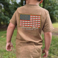 American Made Bullet Flag Kids Short Sleeve Shirt