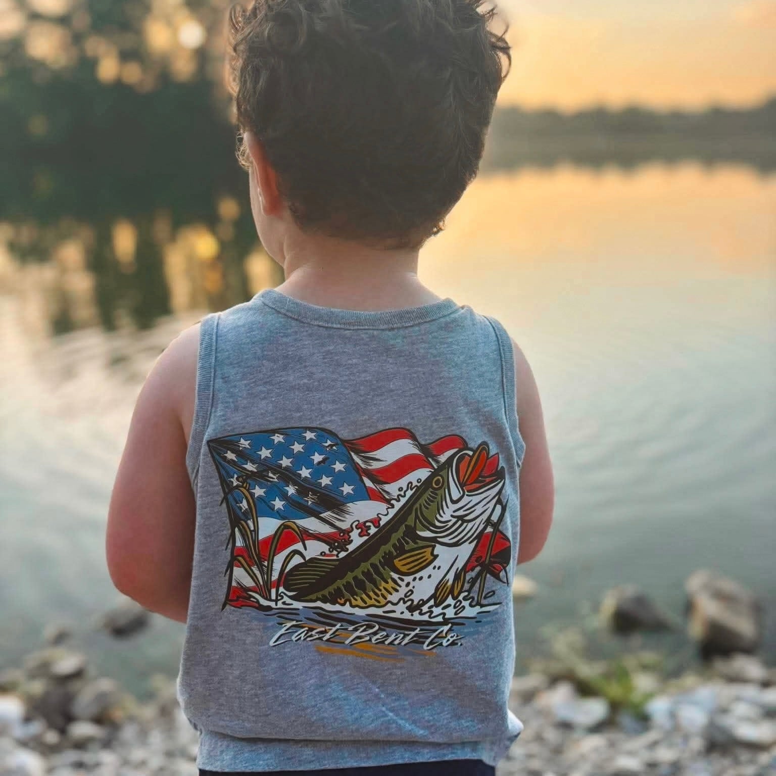 American Bass Flag Tank Top
