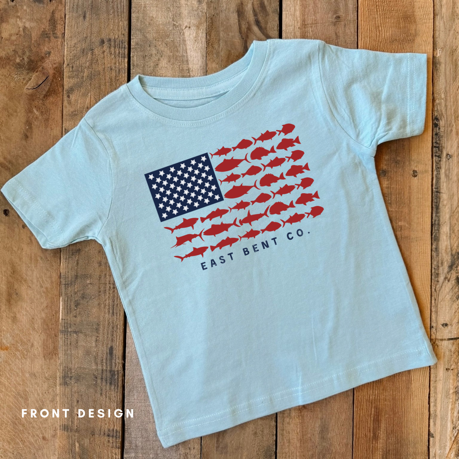 Patriotic Fish Flag Short Sleeve Shirt