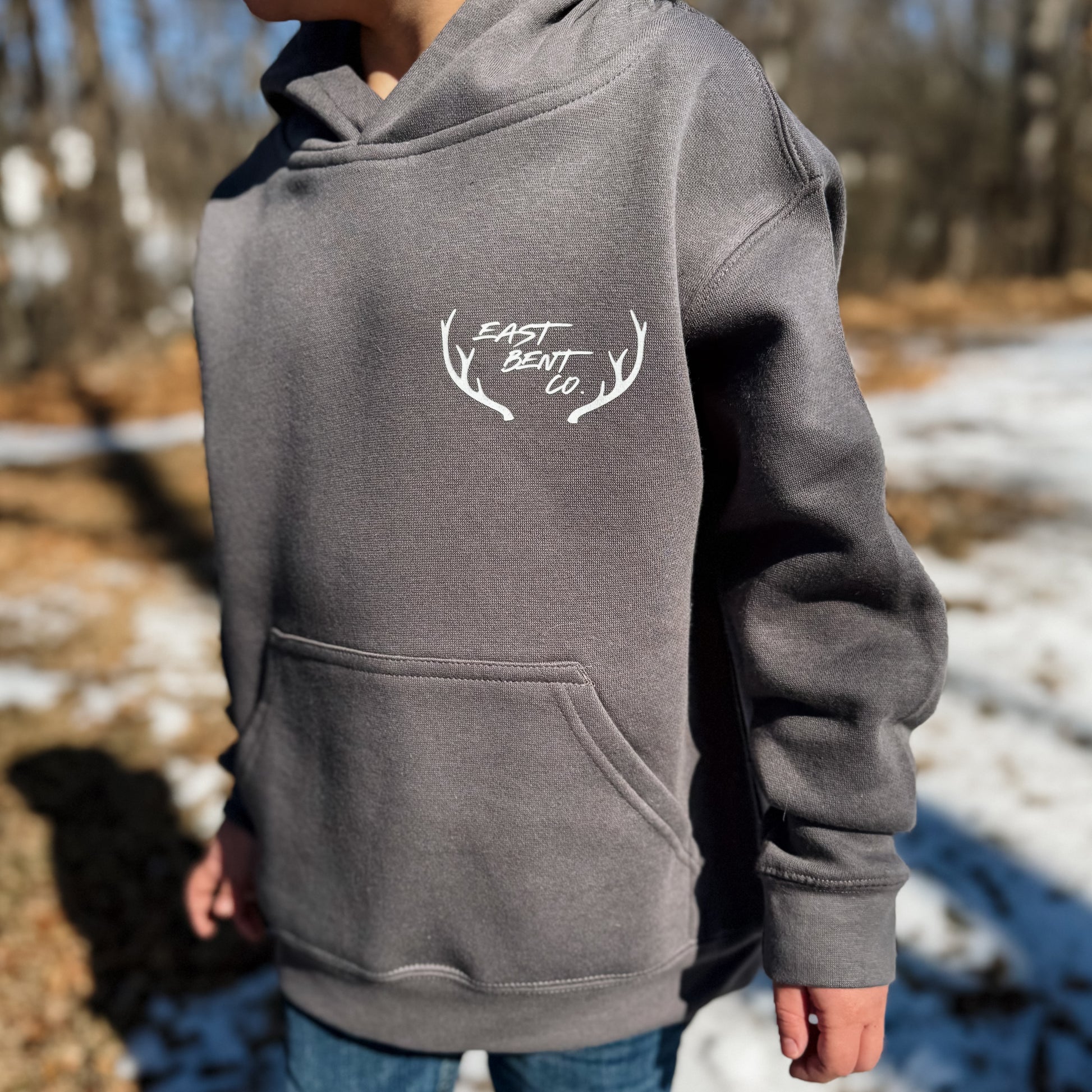 Camo Trout Fish Kids Hoodie