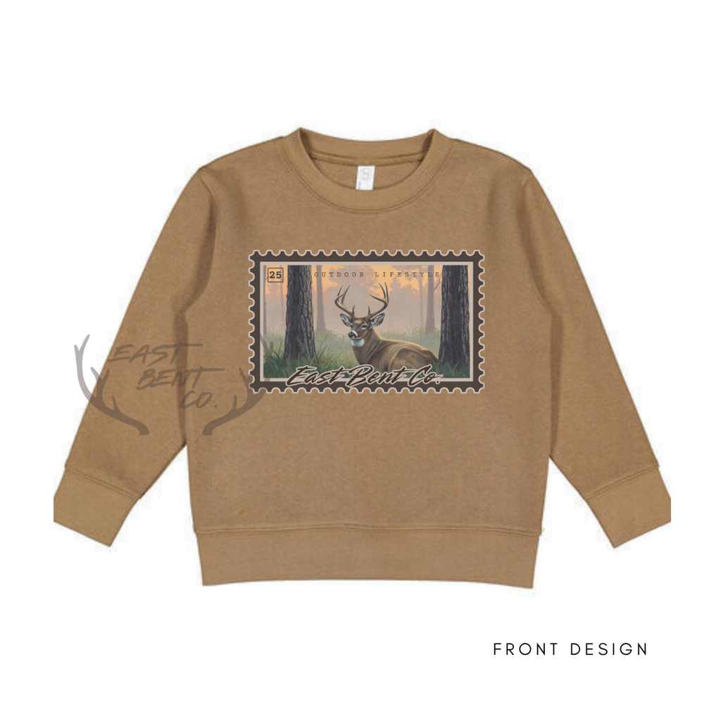 East Bent Co. Deer Stamp Crewneck Sweatshirt