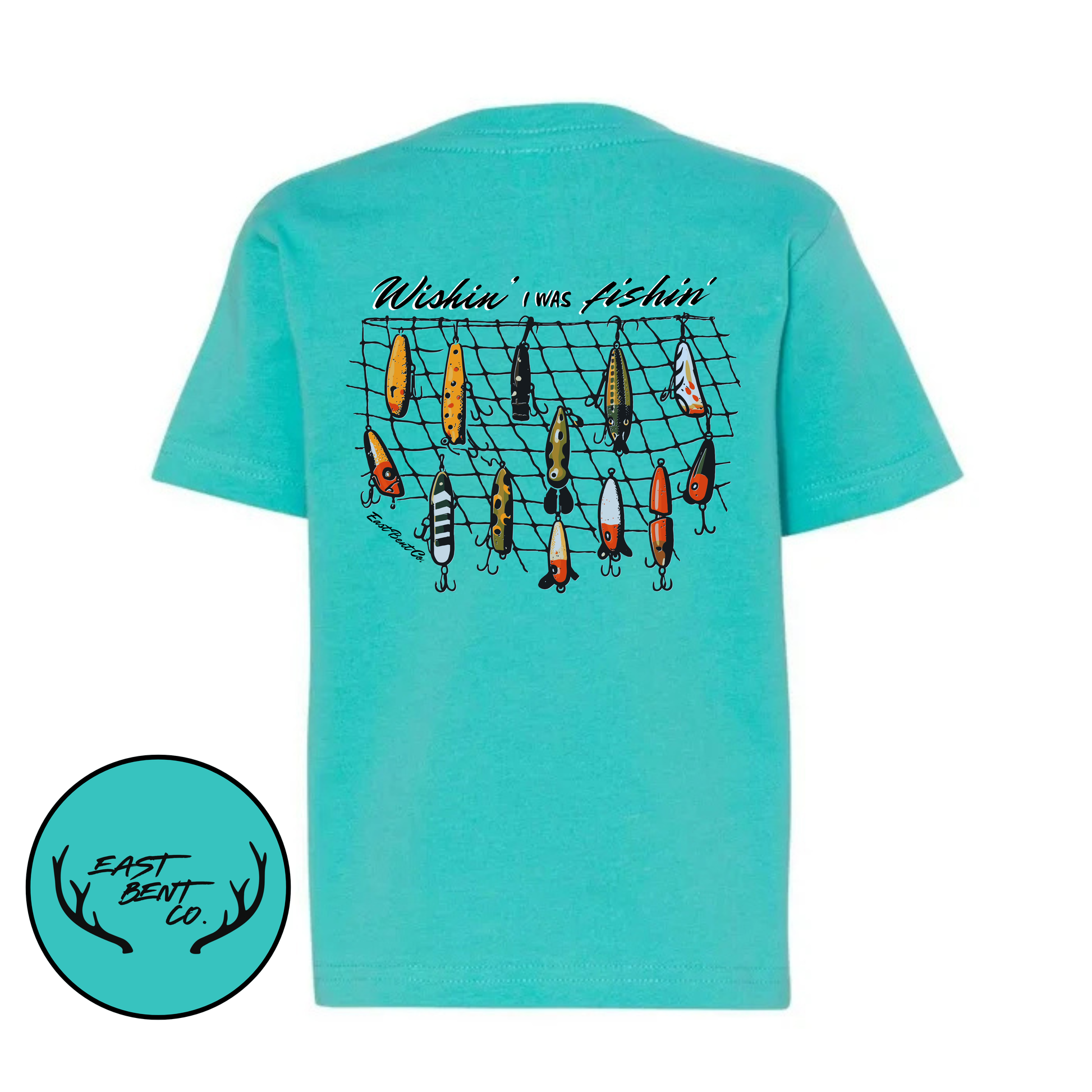 Wishin’ I Was Fishin’ Kids Short Sleeve Shirt