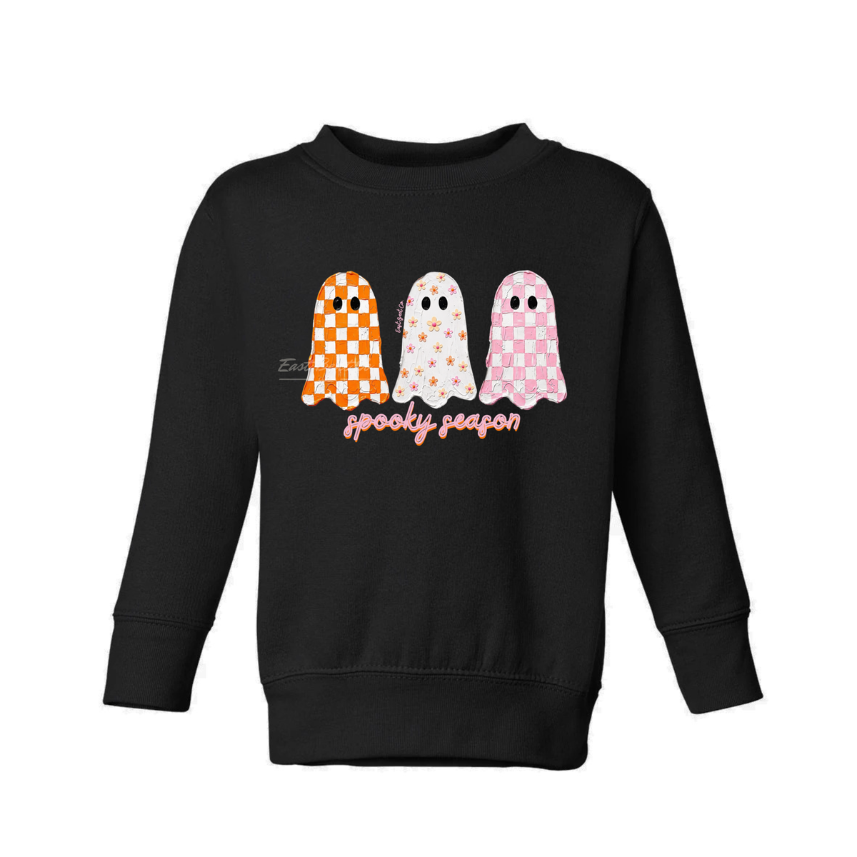 Spooky Season Girls Crewneck Sweatshirt (Front Design)
