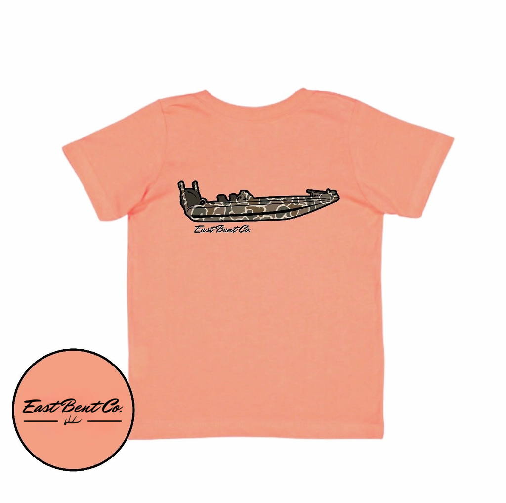 Camo Bass Boat Short Sleeve Shirt