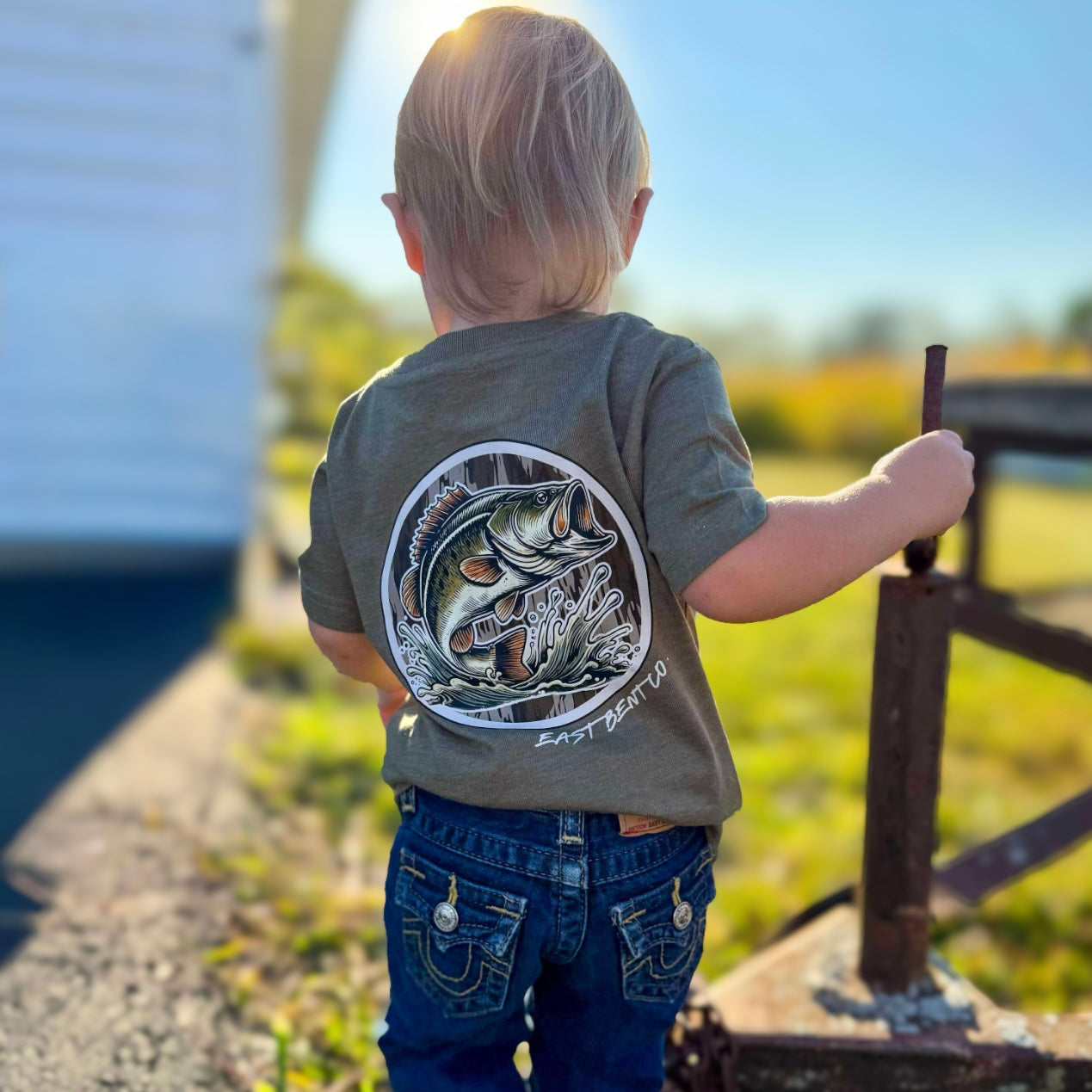 Camo Bass Circle Logo Short Sleeve Shirt