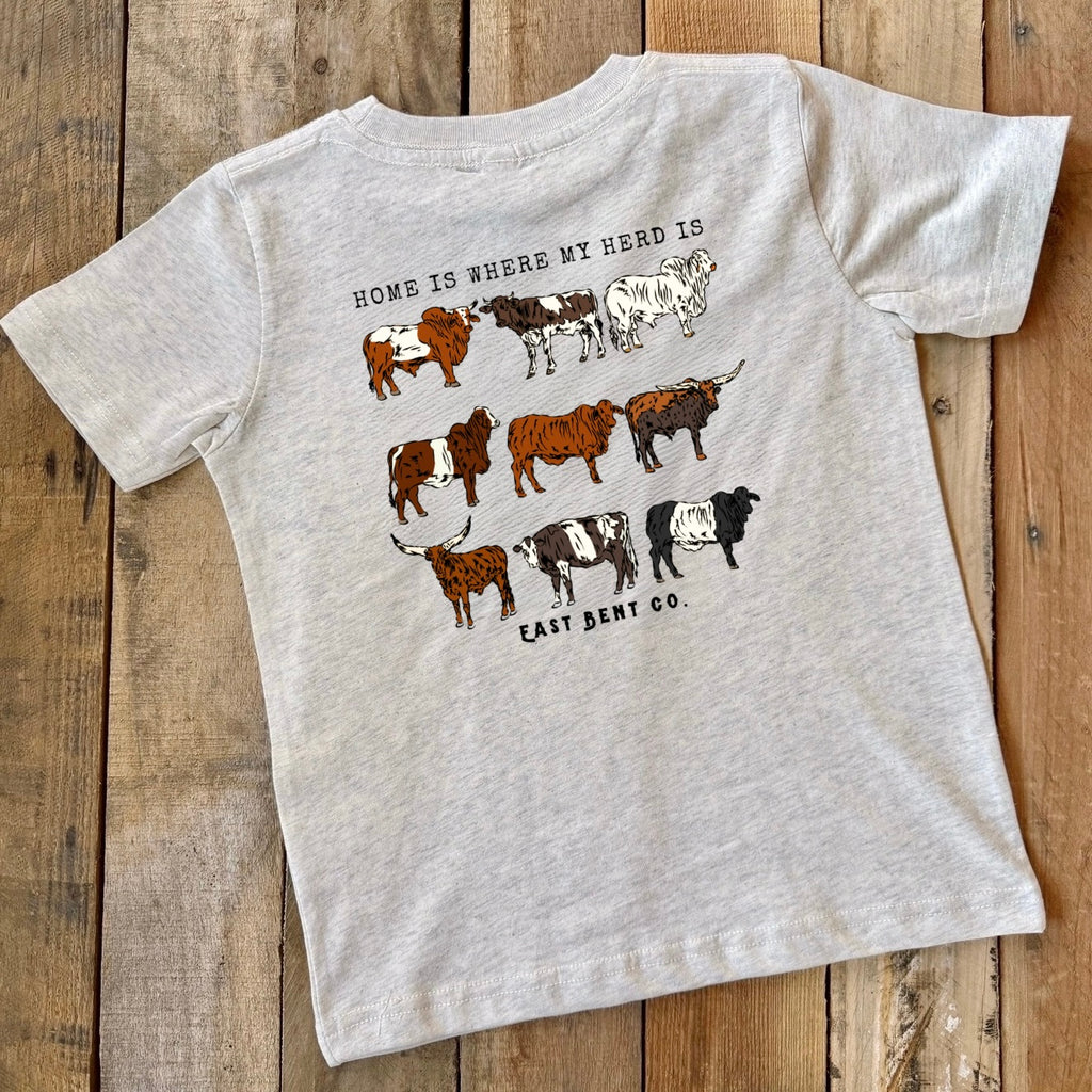 Home Is Where My Herd Is Short Sleeve Shirt