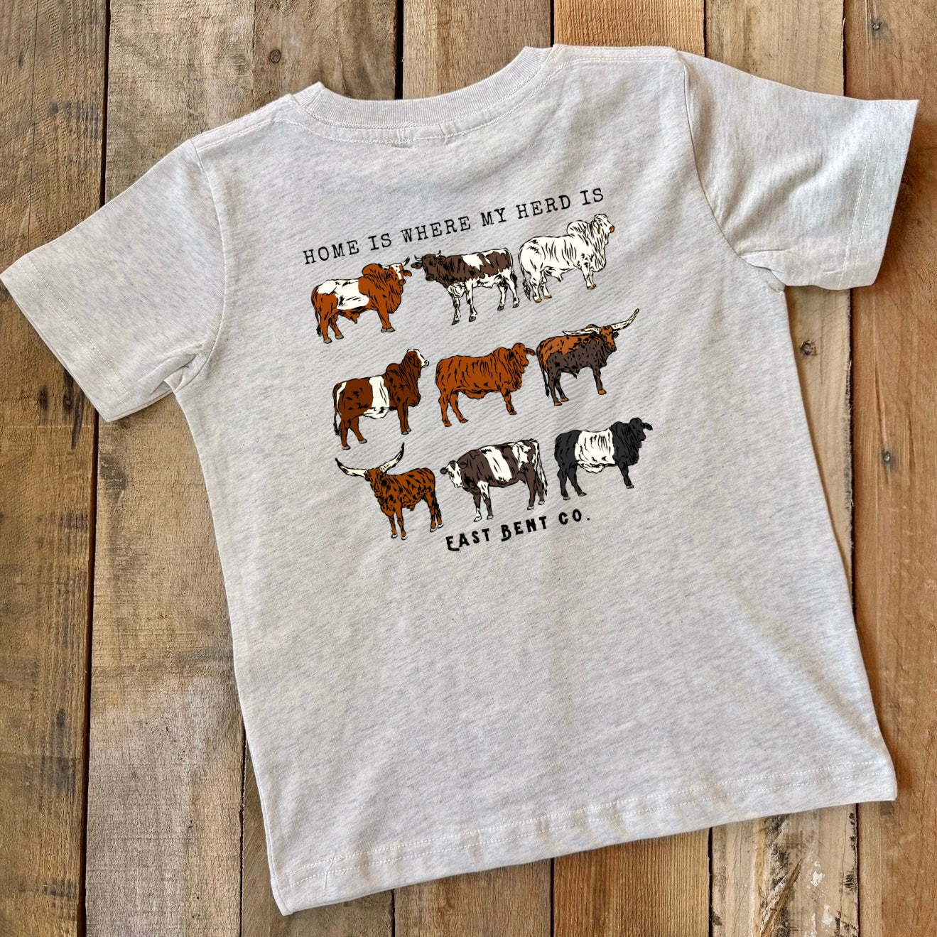 Home Is Where My Herd Is Short Sleeve Shirt