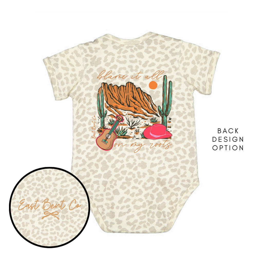 Blame It All On My Roots Girls Short Sleeve Infant Onesie