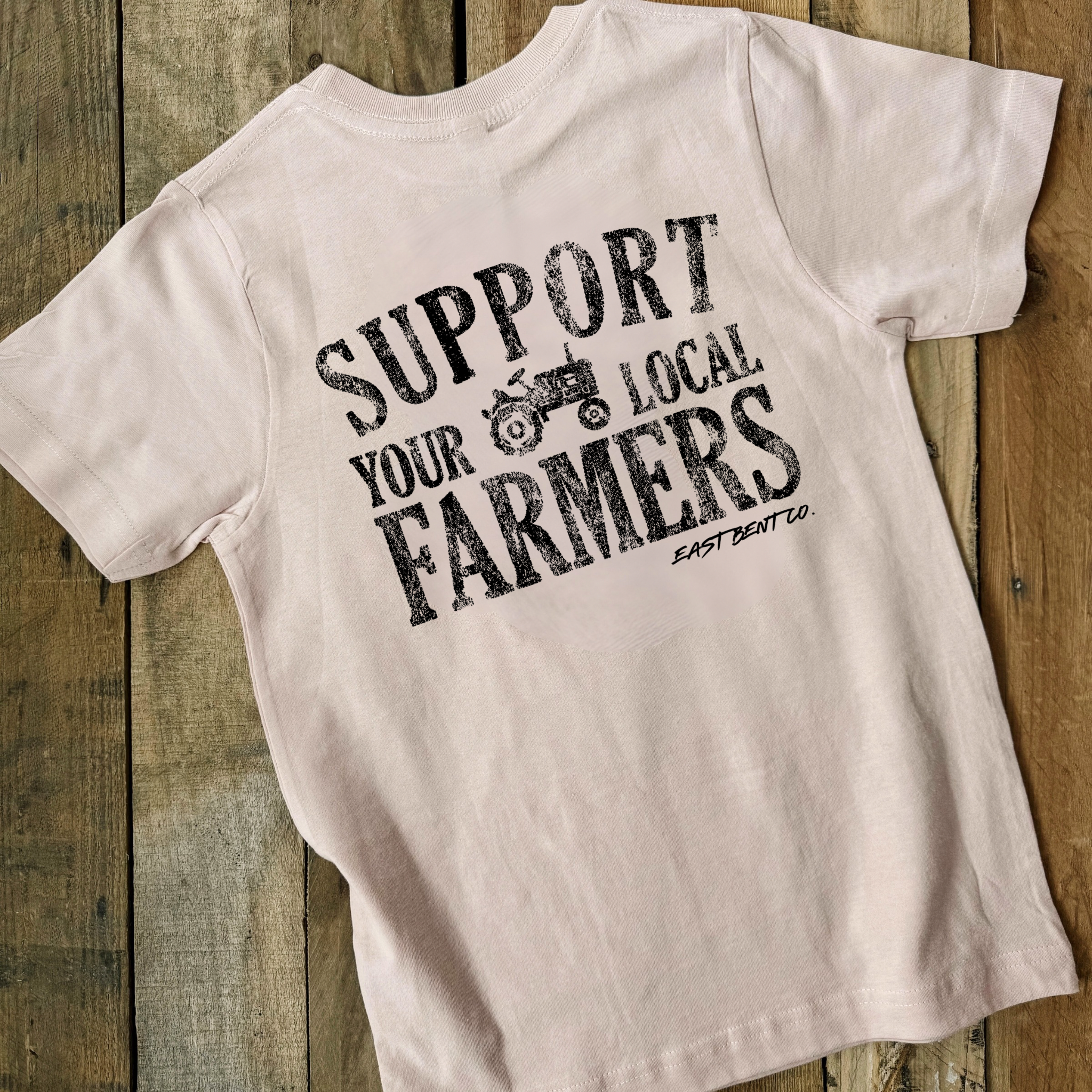 Support Your Local Farmers Girls Short Sleeve Shirt