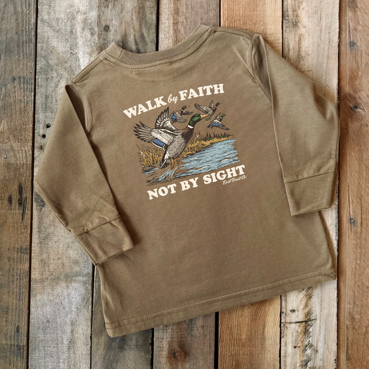 Walk By Faith Not By Sight Long Sleeve Shirt