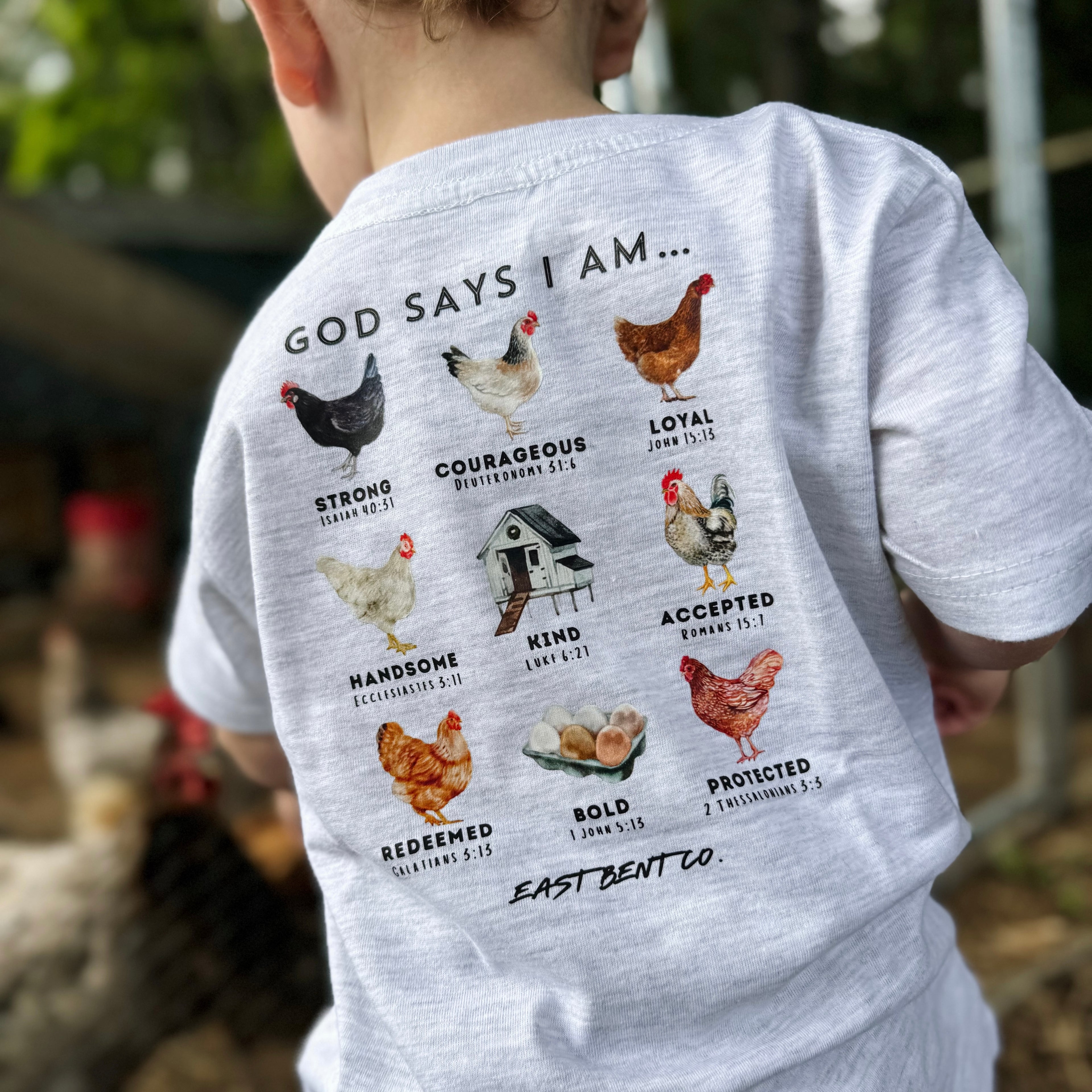 God Says I Am (Chickens) Short Sleeve Shirt