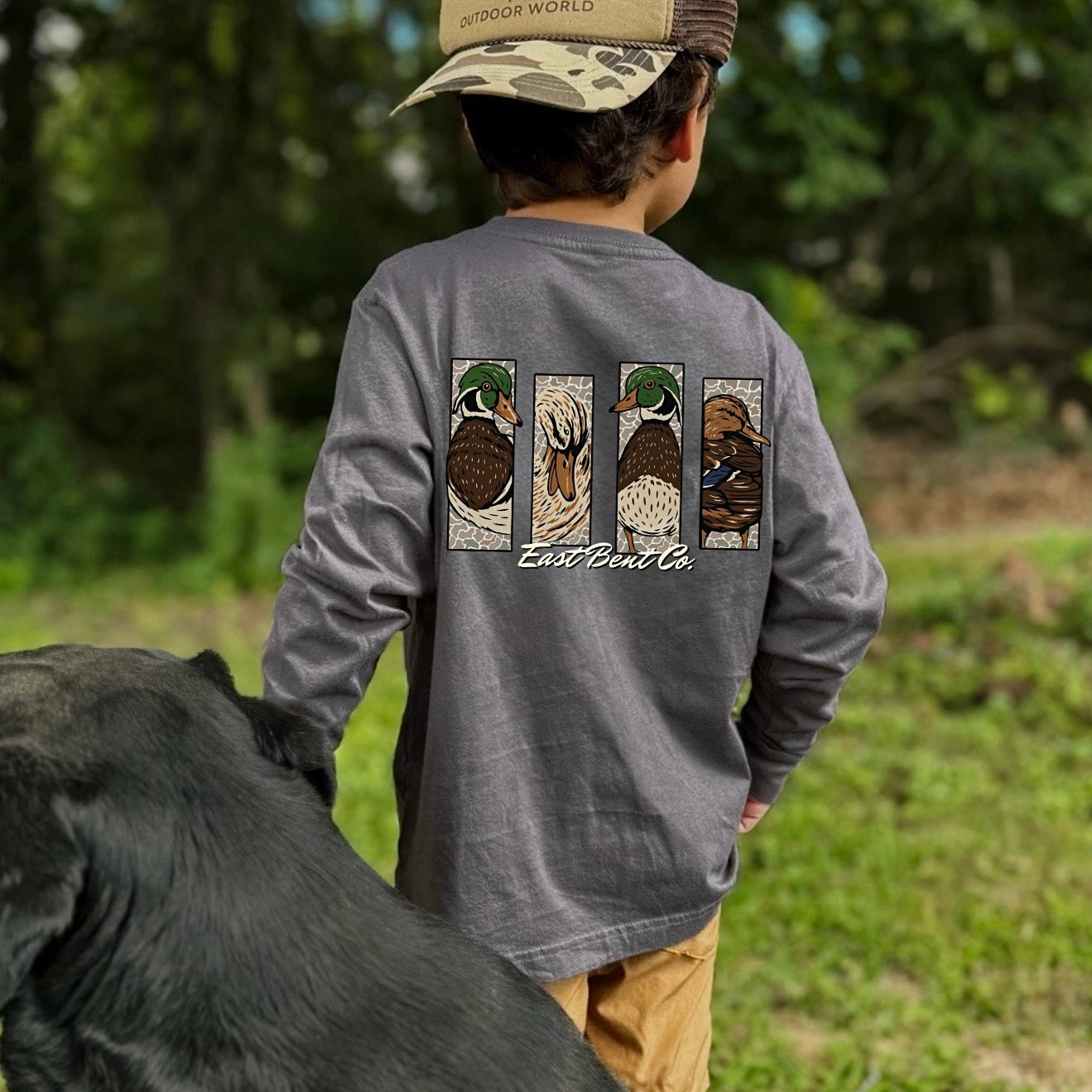 Camo Waterfowl Grid Long Sleeve Shirt