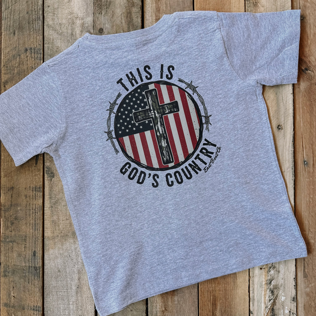 This Is God’s Country Kids Short Sleeve Shirt