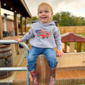 Fire Truck Kids Hoodie (Front Design)