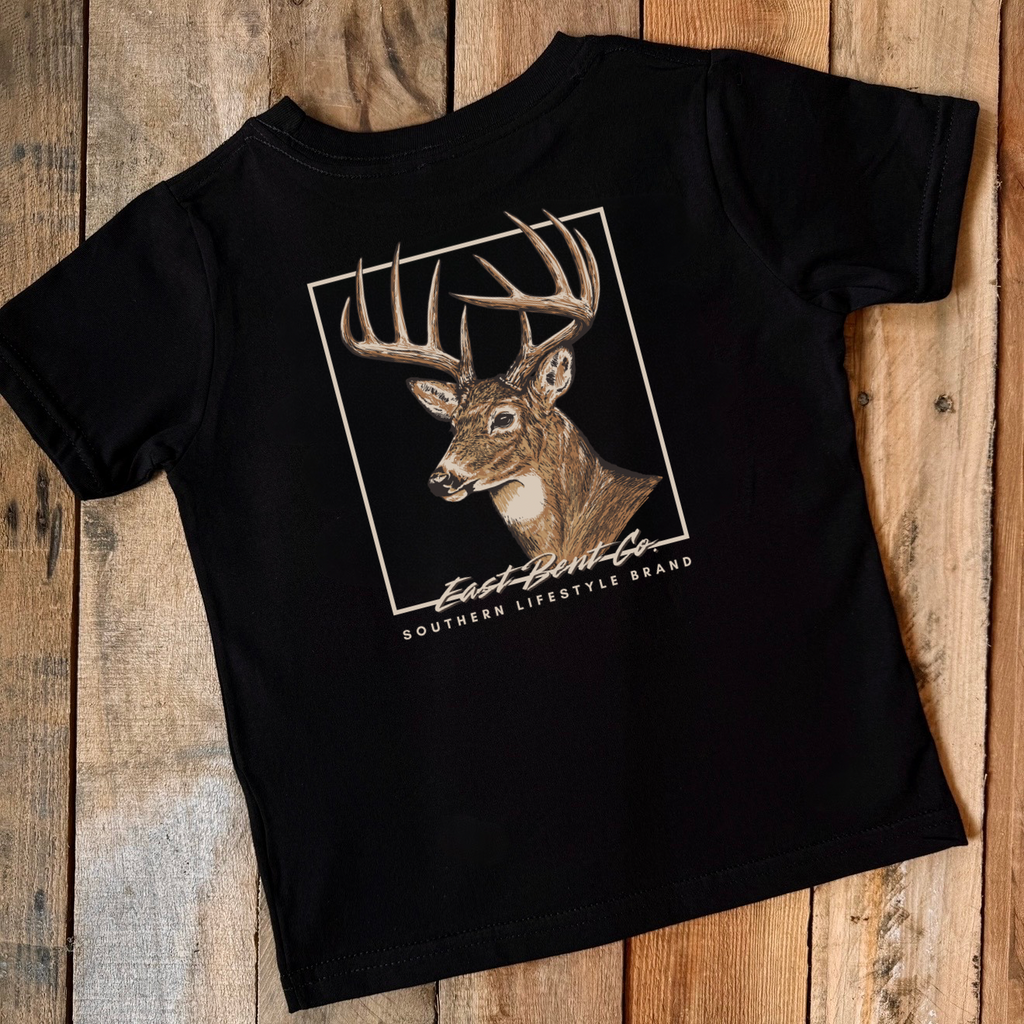 Southern Deer Logo Kids Short Sleeve Shirt