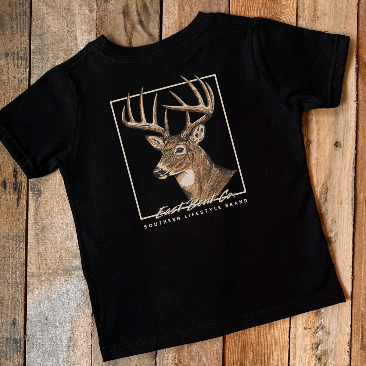 Southern Deer Logo Kids Short Sleeve Shirt