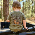 Deer Antler Kids Short Sleeve Shirt