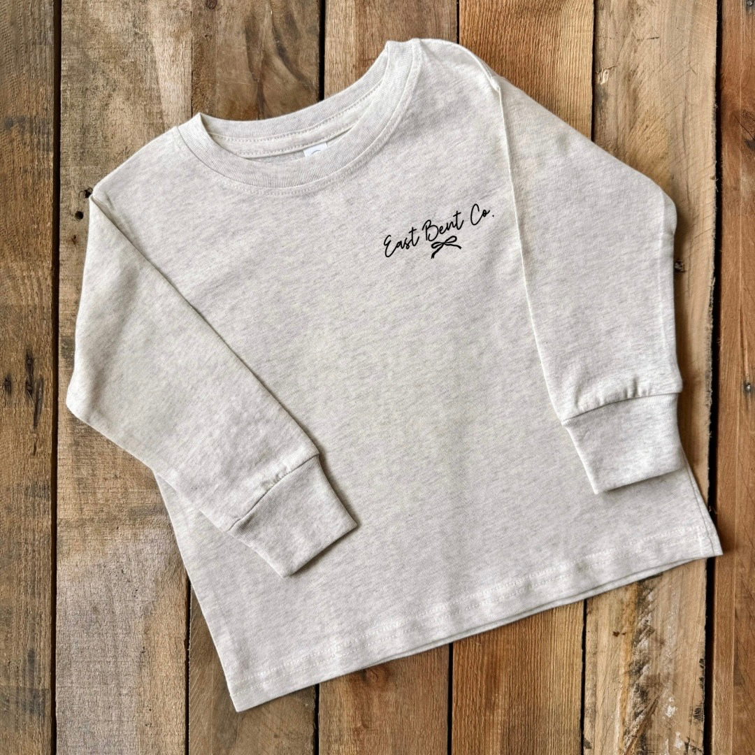 Coquette Christmas Trees Girls Long Sleeve Shirt