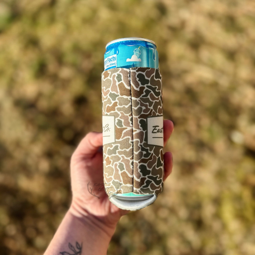 East Bent Co. Camo Slim Can Cooler