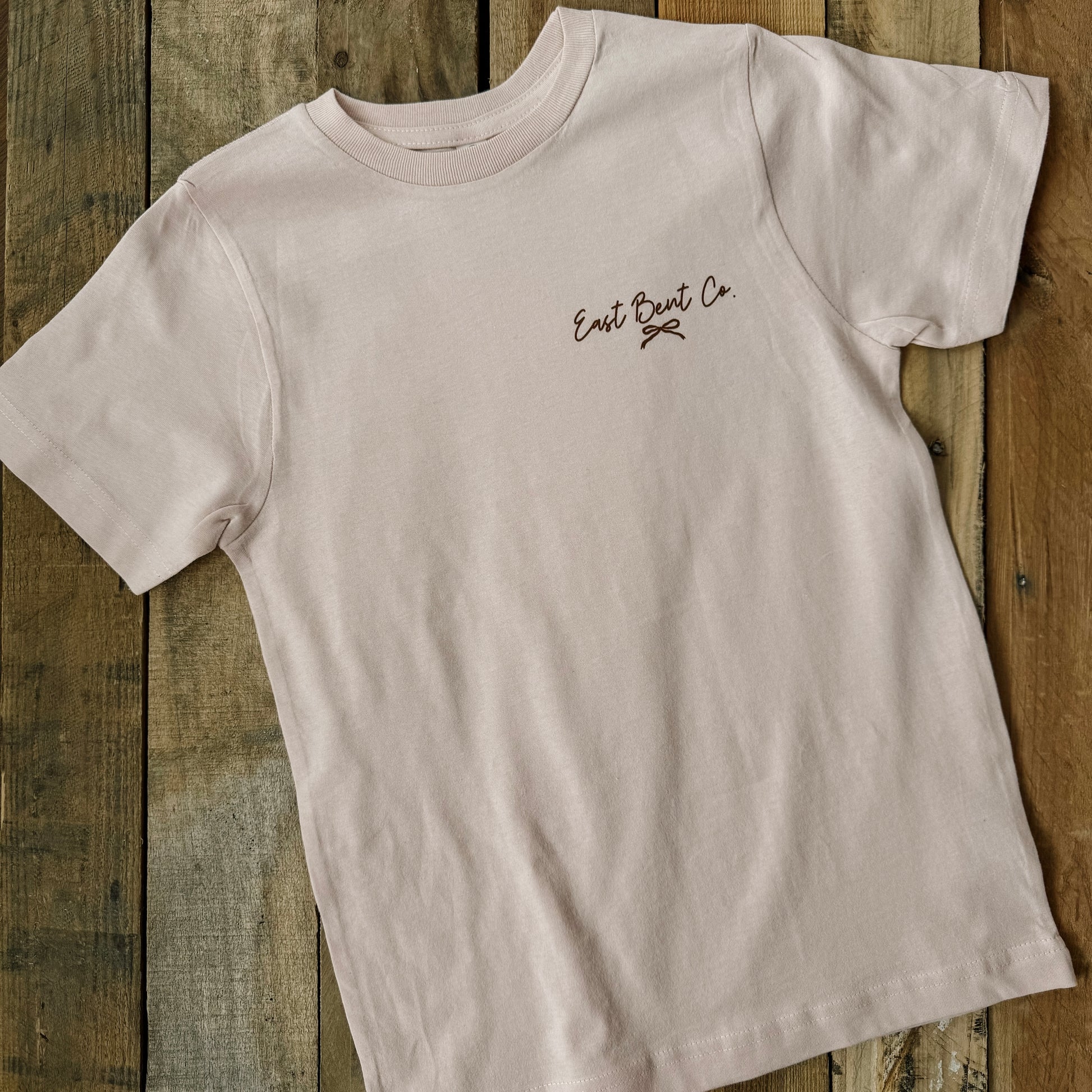 Bluebonnet Cowboy Boot Girls Short Sleeve Shirt