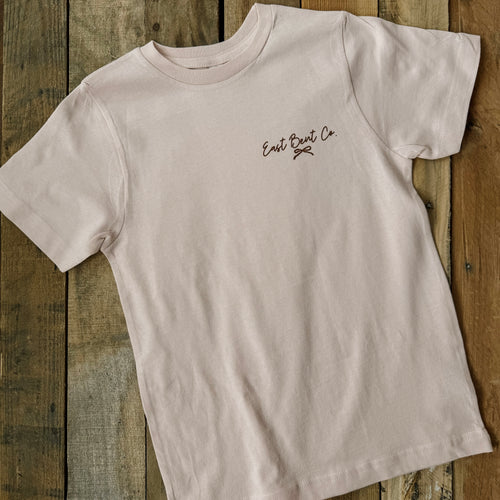 Bluebonnet Cowboy Boot Girls Short Sleeve Shirt