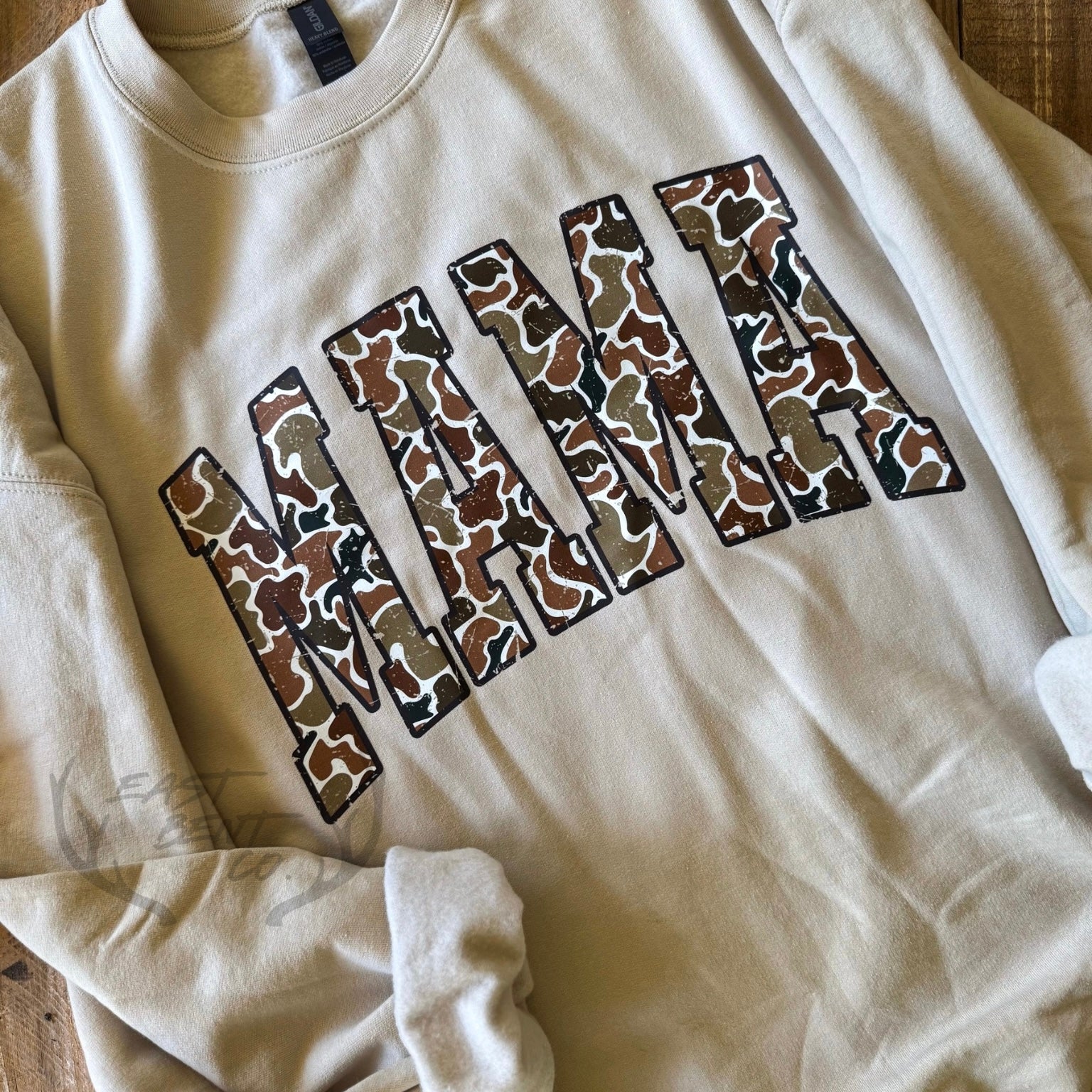 Southern Camo Mama Adult Crewneck Sweatshirt
