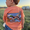 Vintage Mallard Duck Kids Short Sleeve Shirt