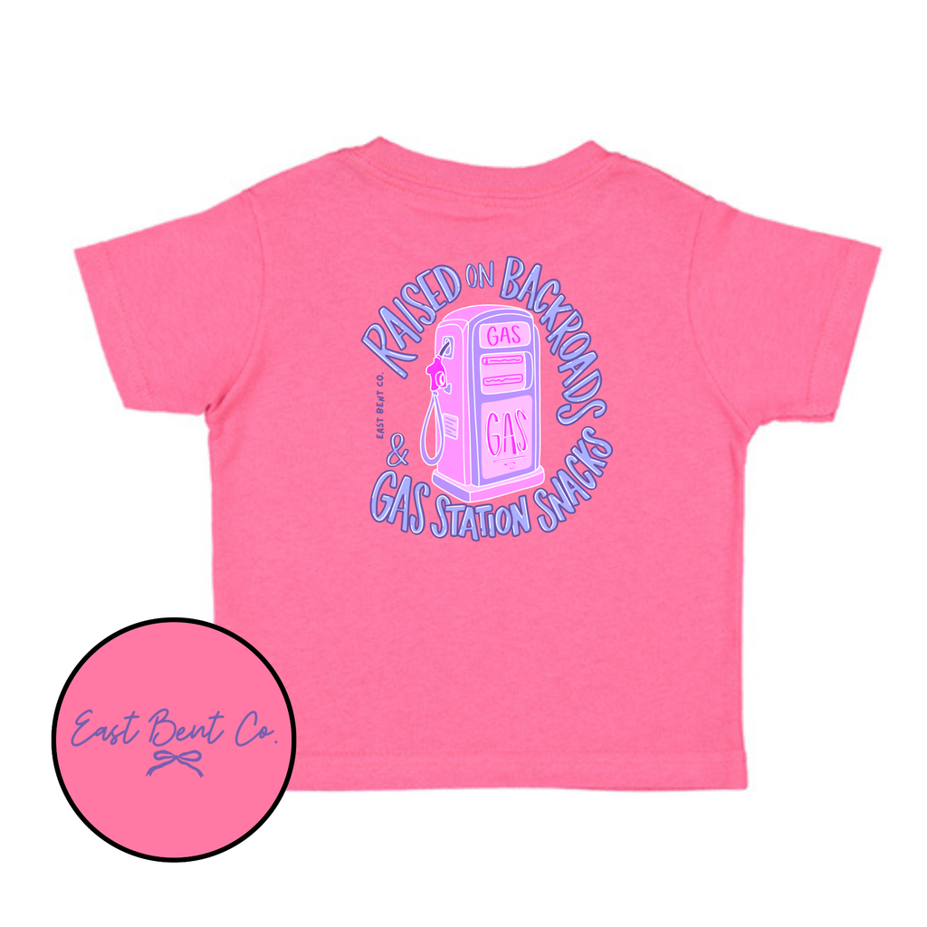 Raised On Backroads Girls Short Sleeve Shirt