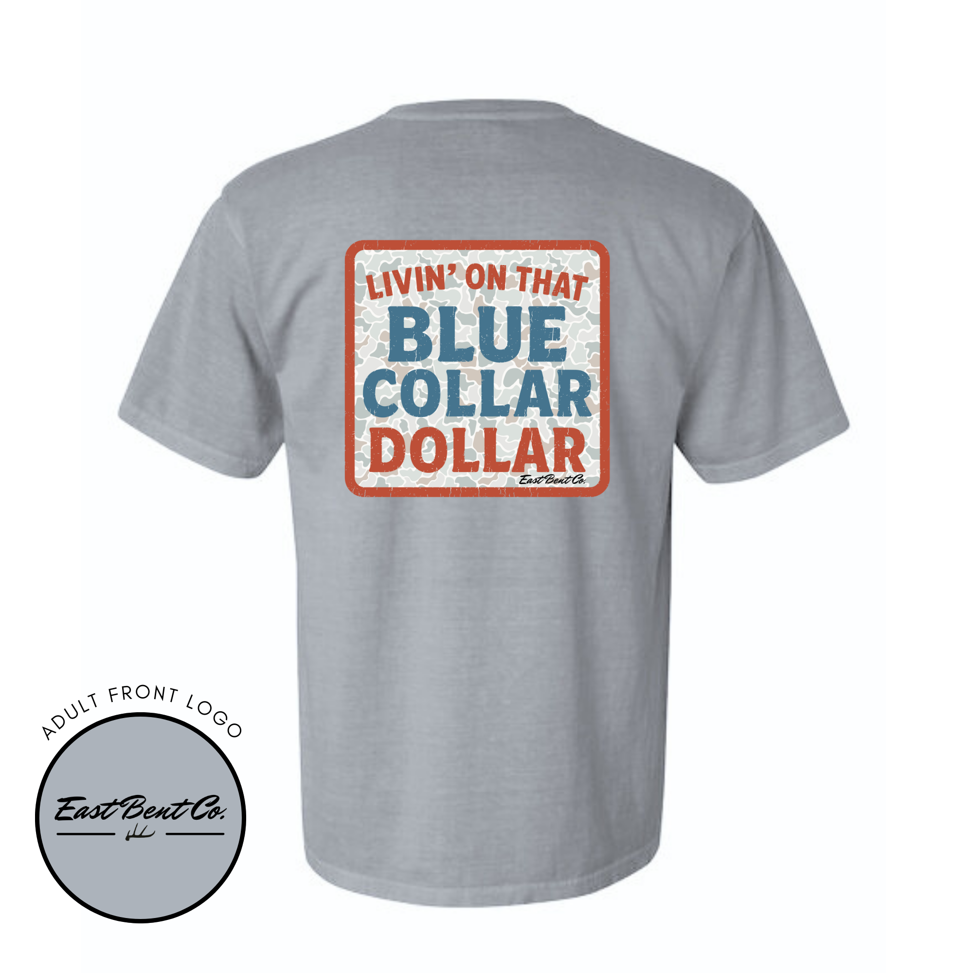 Livin’ On That Blue Collar Dollar Adult Short Sleeve Shirt