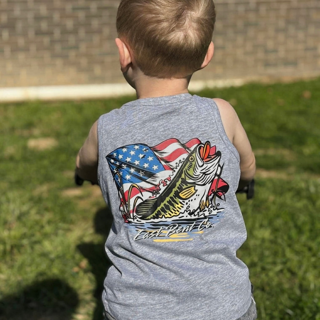 American Bass Flag Tank Top