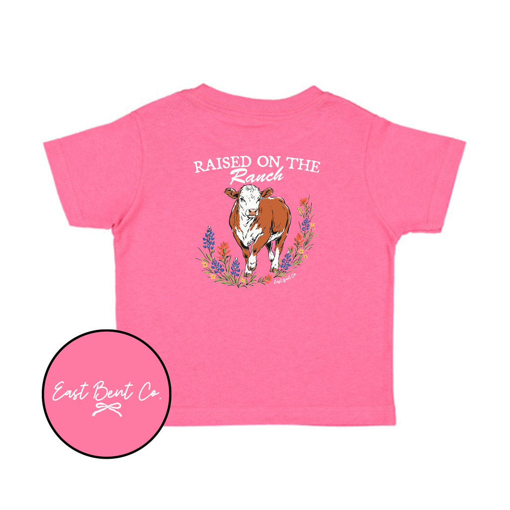Raised On The Ranch Girls Short Sleeve Shirt