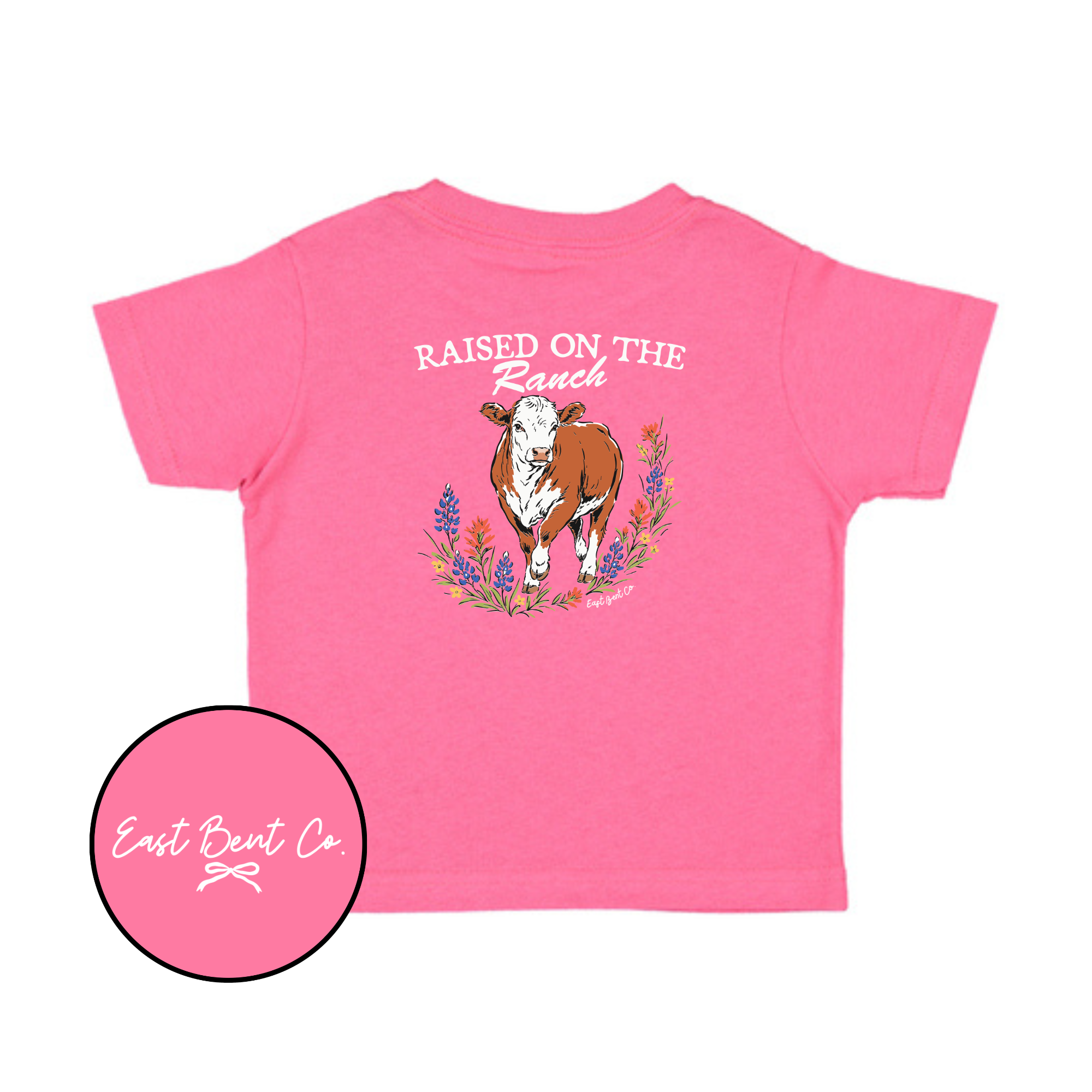 Raised On The Ranch Girls Short Sleeve Shirt