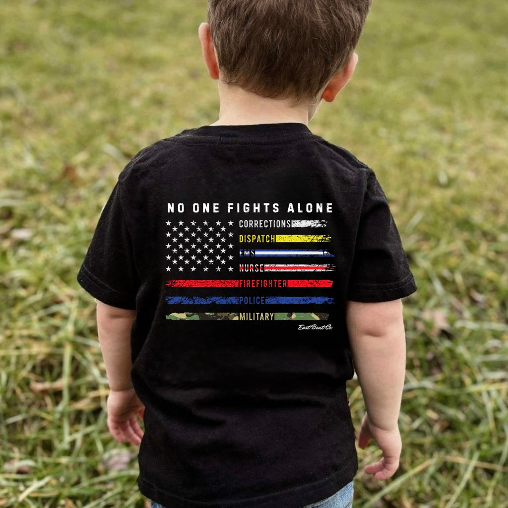 No One Fights Alone Kids Short Sleeve Shirt