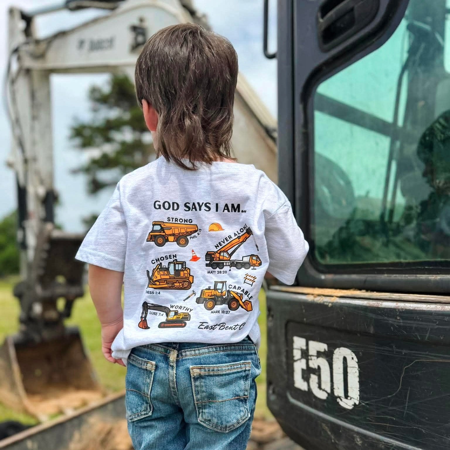 God Says I Am (Construction) Short Sleeve Shirt