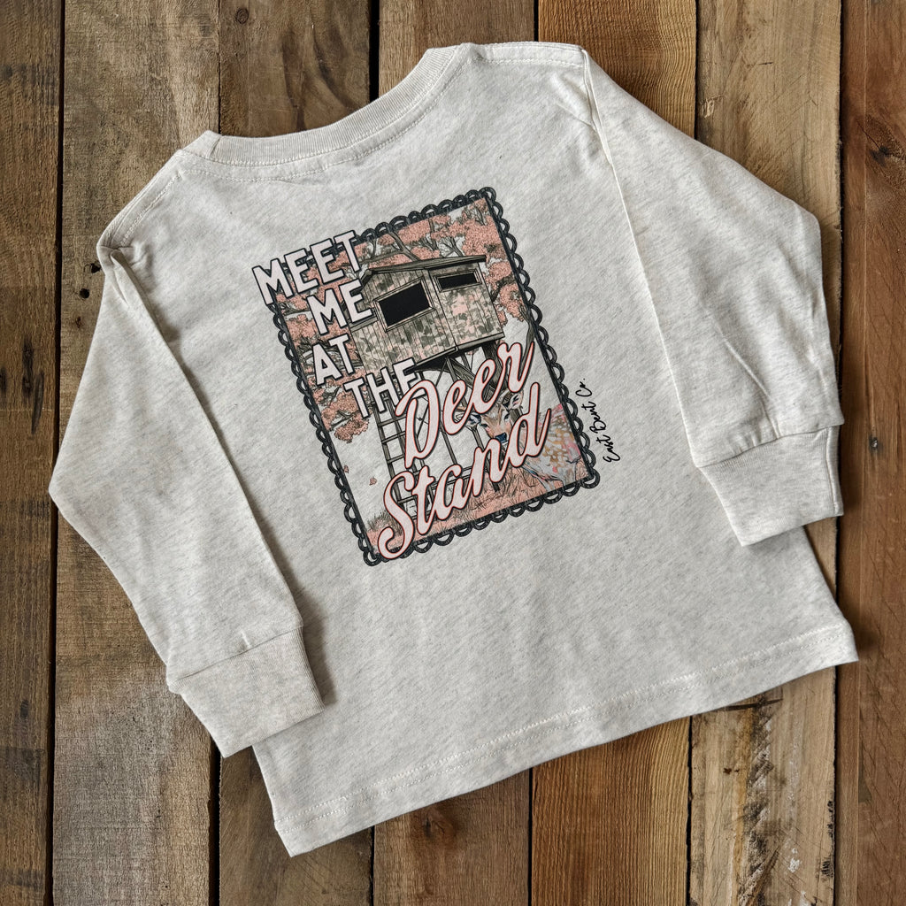 Meet Me At The Deer Stand Girls Long Sleeve Shirt