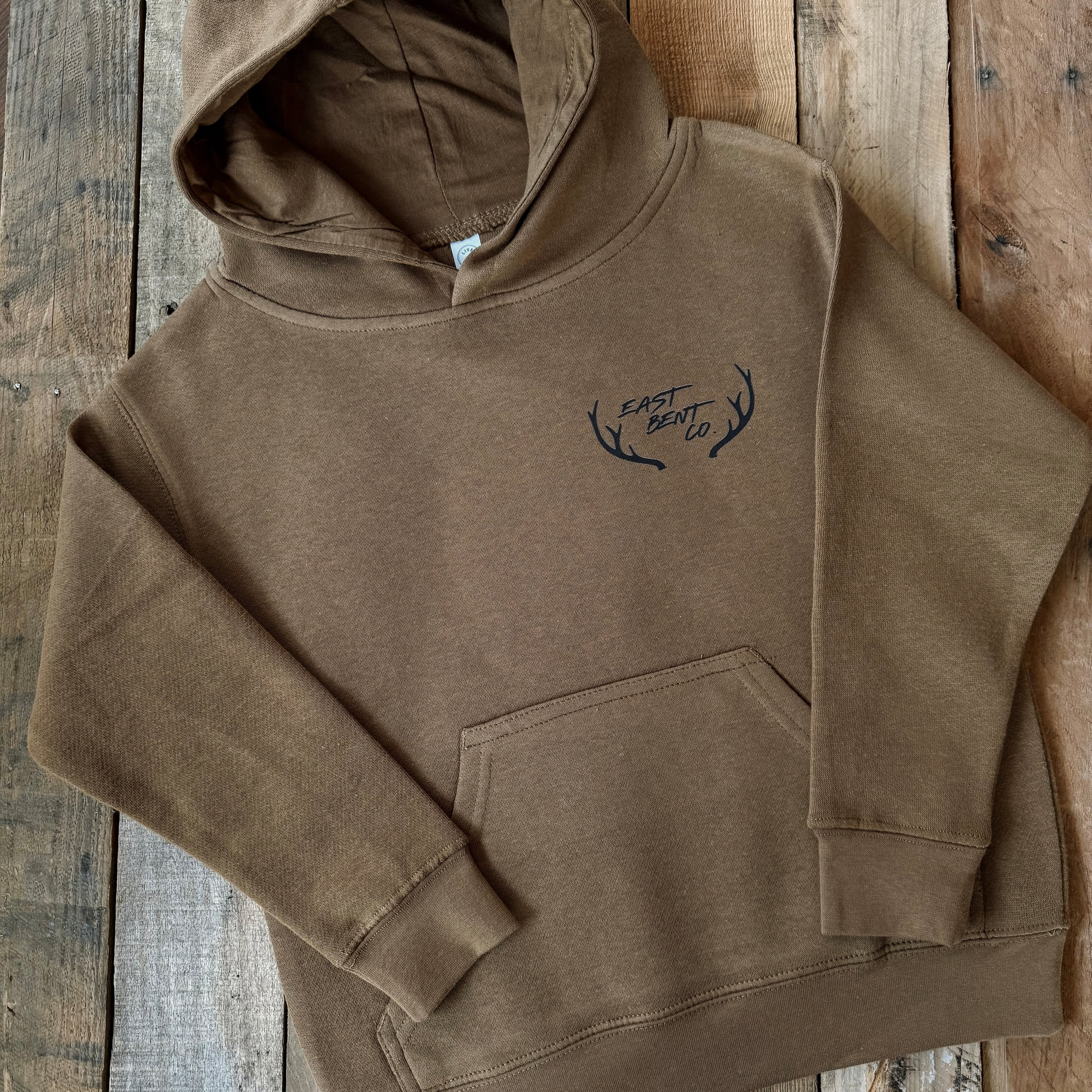 East Bent Co. Deer Stamp Kids Hoodie