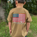 American Made Bullet Flag Kids Short Sleeve Shirt