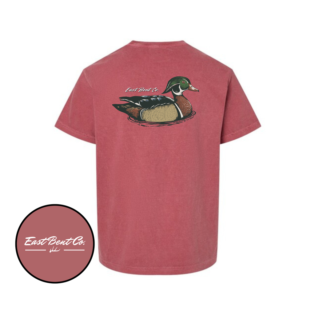 Wood Duck Logo Youth Comfort Colors Short Sleeve Shirt