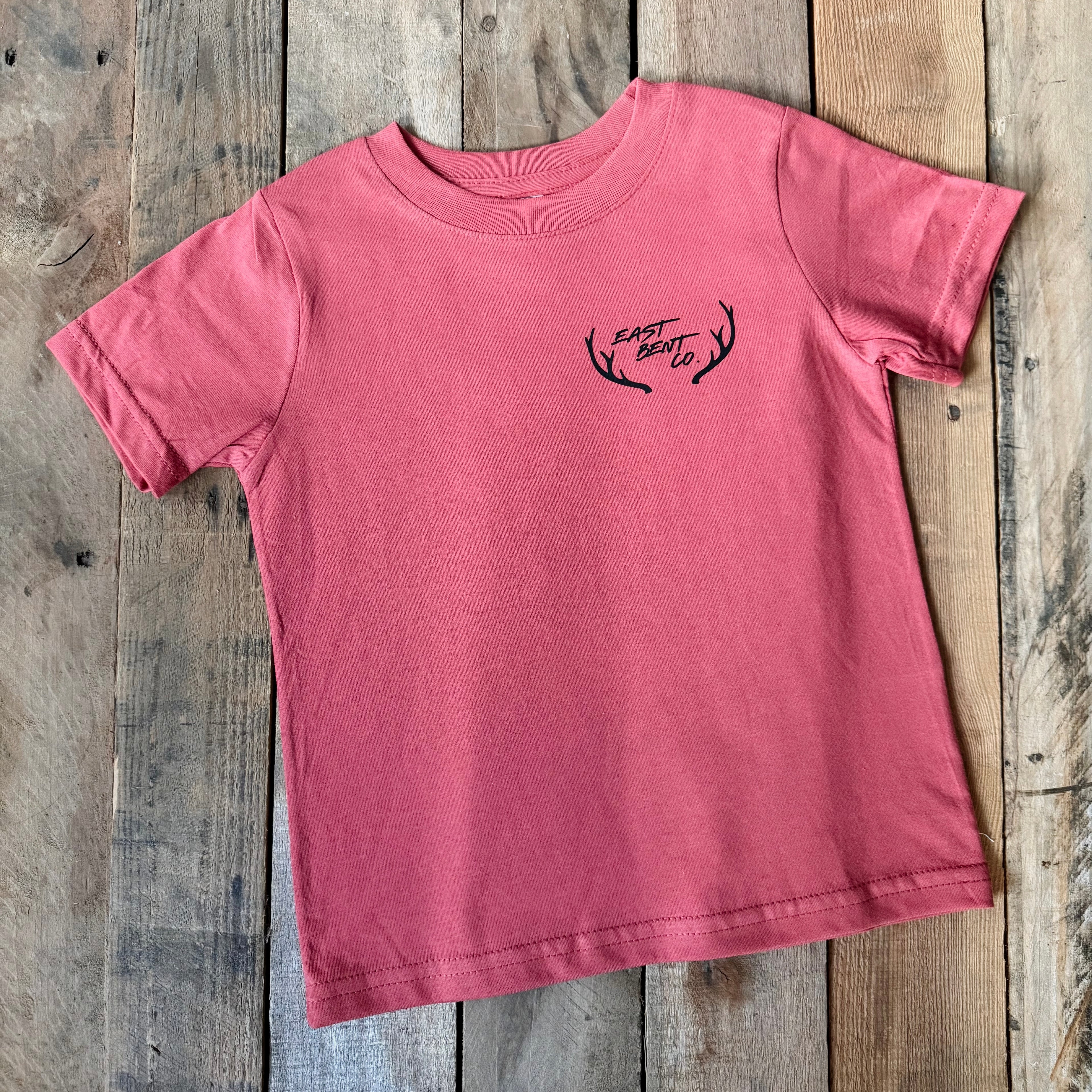 Vintage Fishing Rod Rack Kids Short Sleeve Shirt