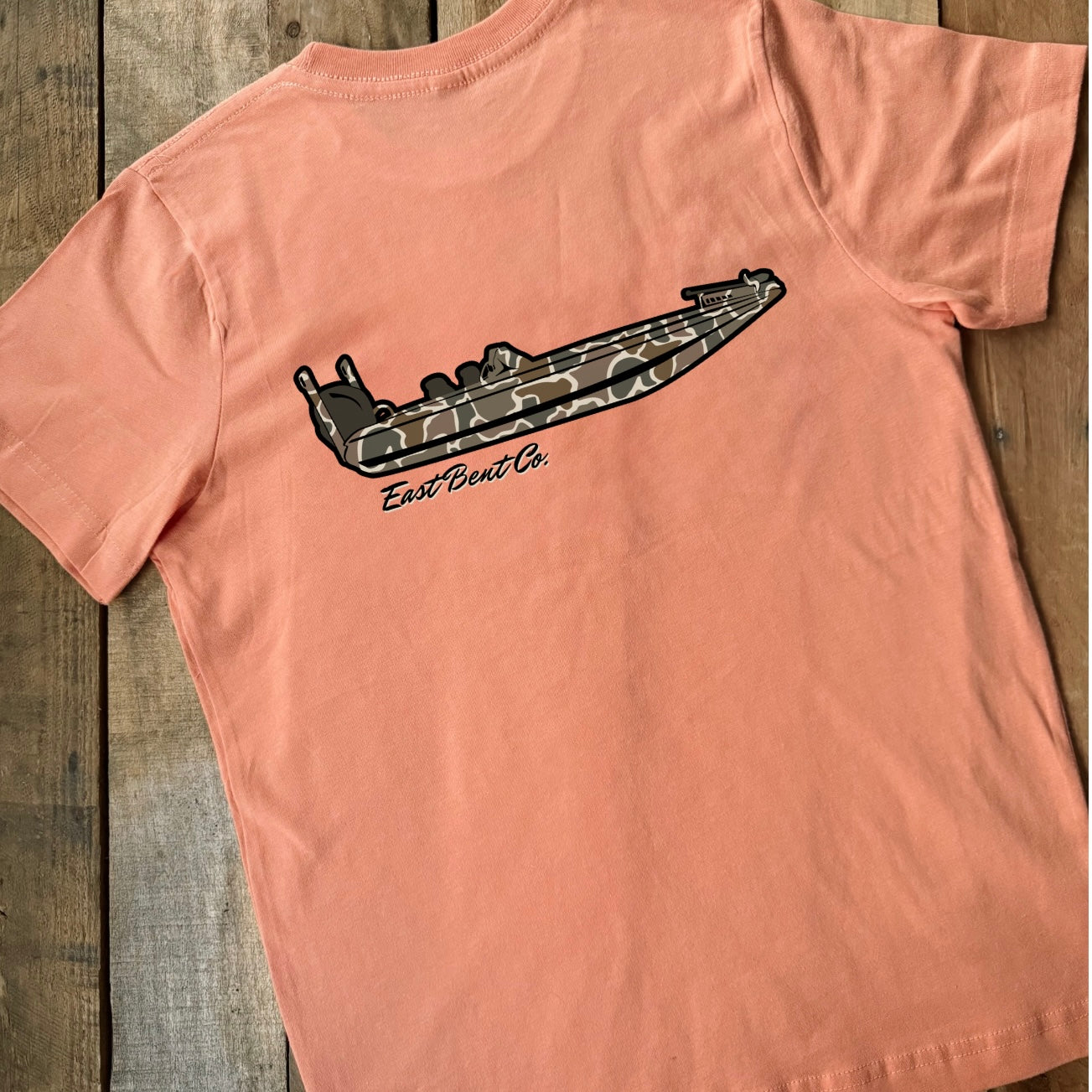 Camo Bass Boat Short Sleeve Shirt