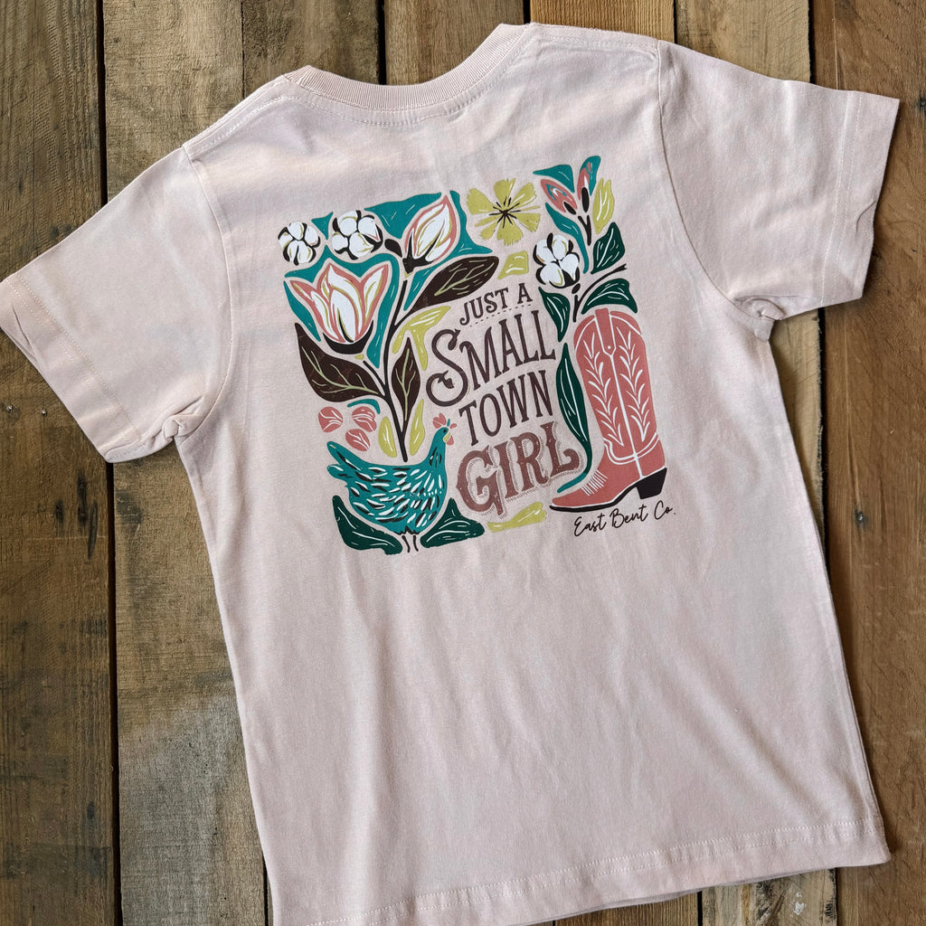 Just A Small Town Girl Girls Short Sleeve Shirt