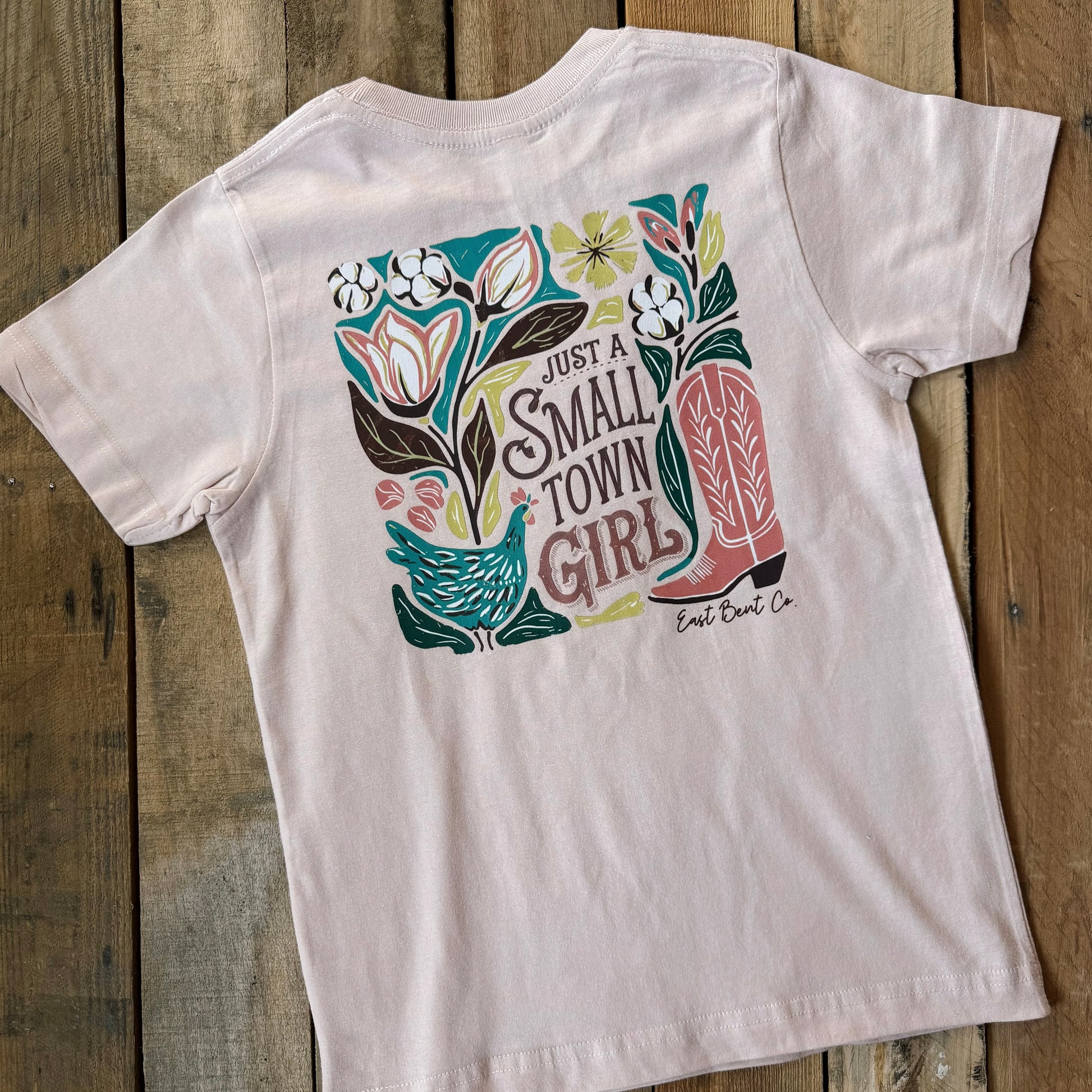 Just A Small Town Girl Girls Short Sleeve Shirt
