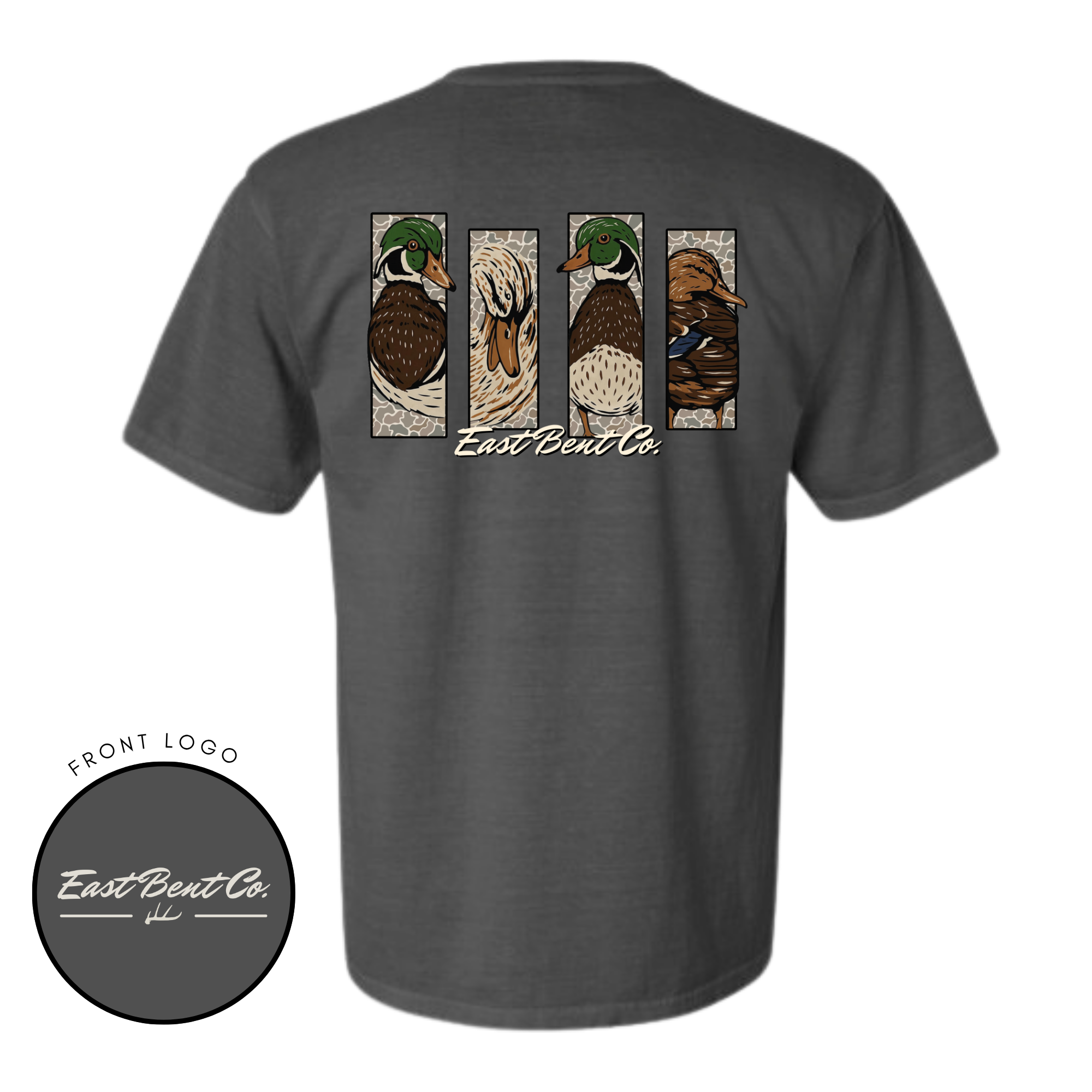 Camo Waterfowl Grid Adult Short Sleeve Shirt