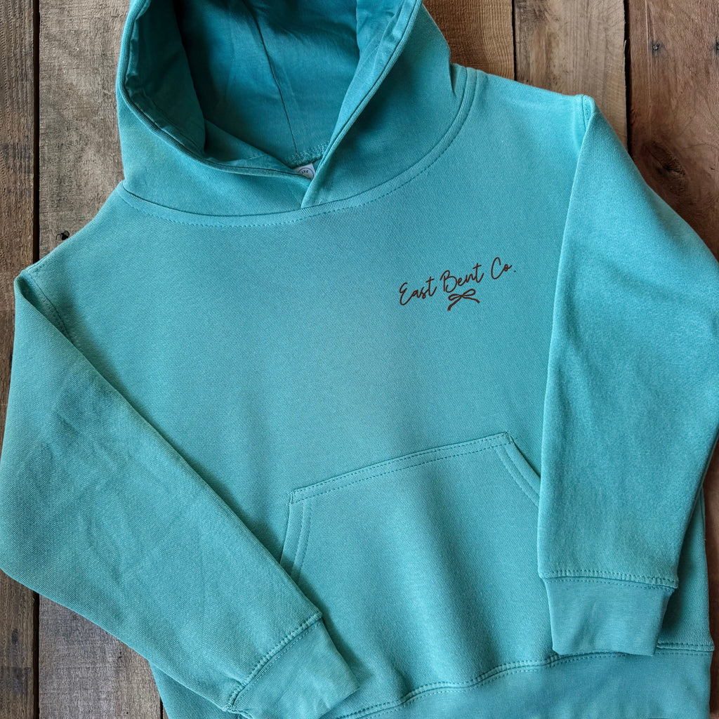 Floral Chicken Girls Kids Hoodie
