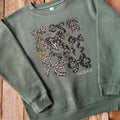 Camo Bows Girls Crewneck Sweatshirt (Front Design)