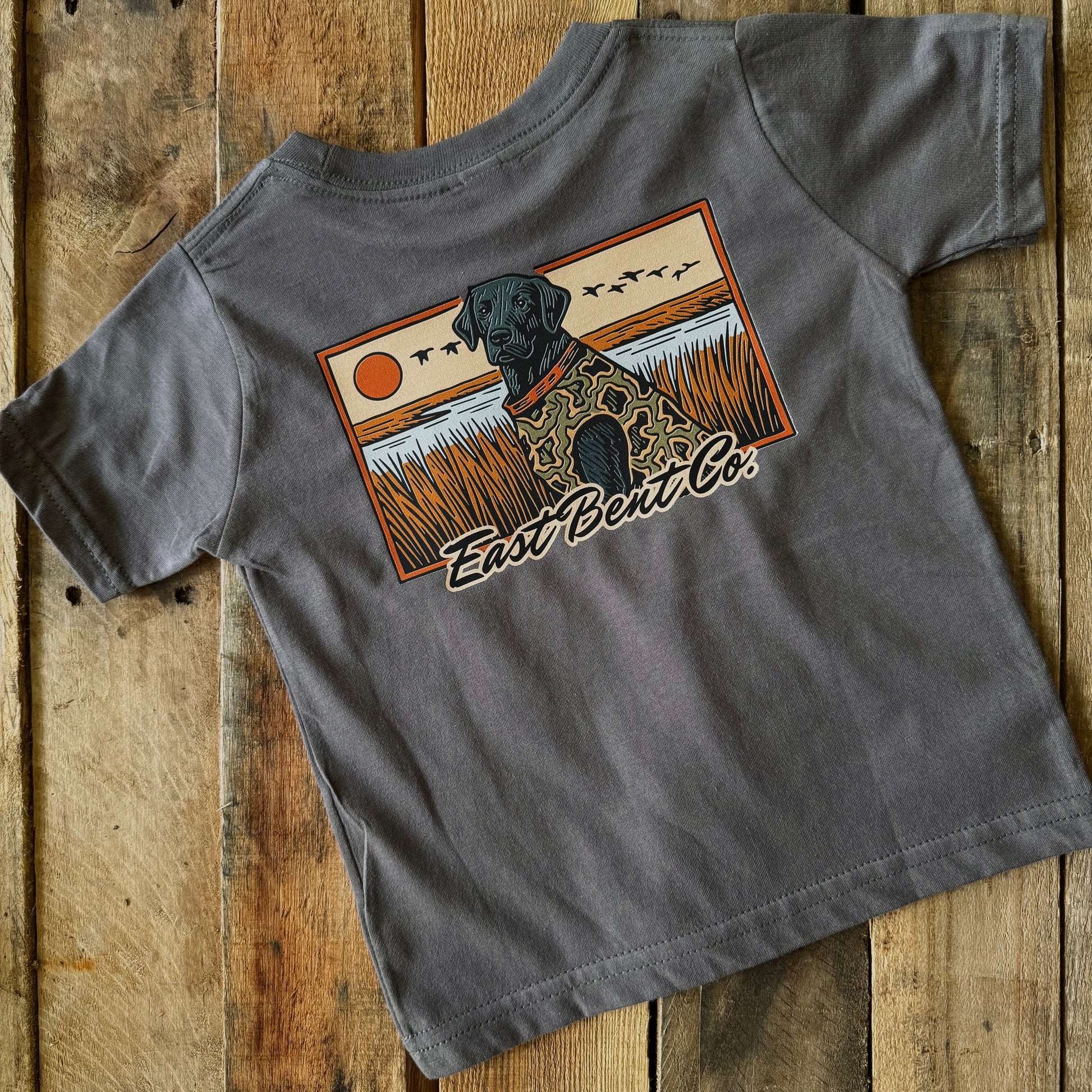 Black Lab Duck Hunting Short Sleeve Shirt