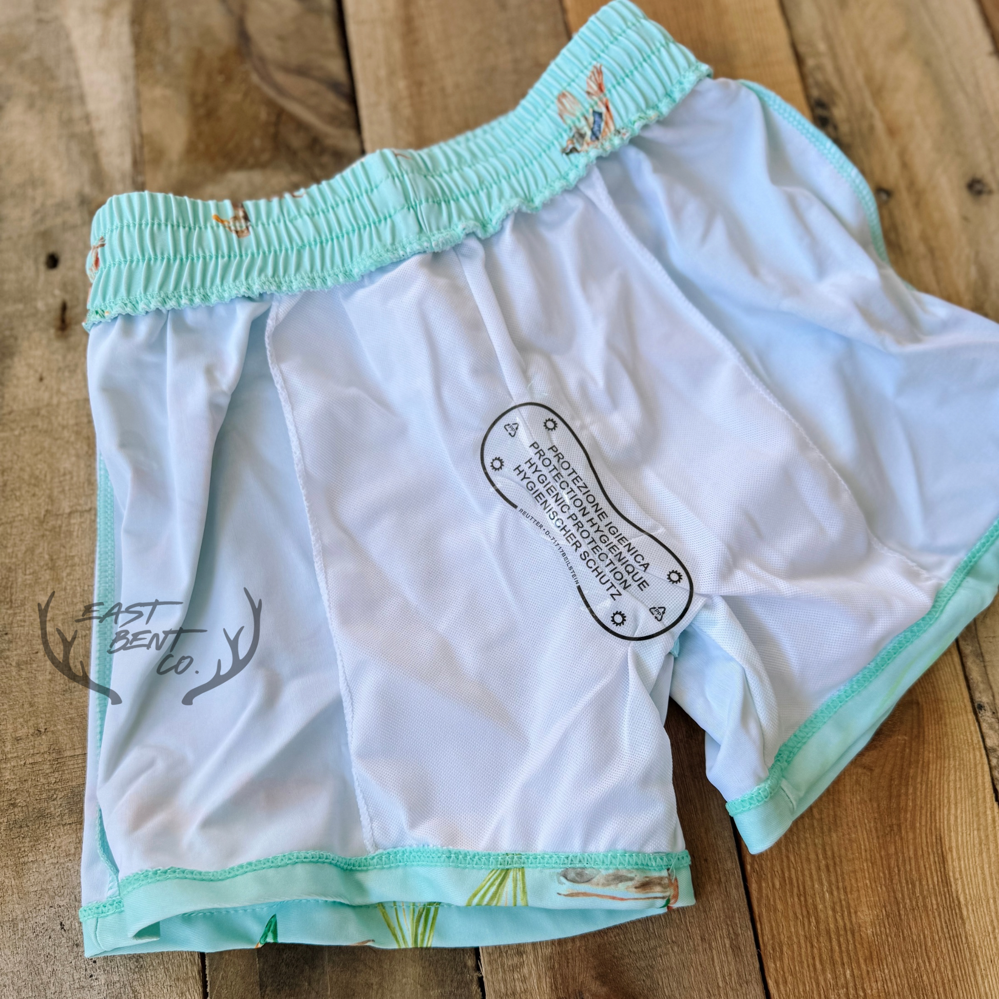 Vintage Watercolor Ducks Kids Swim Shorts