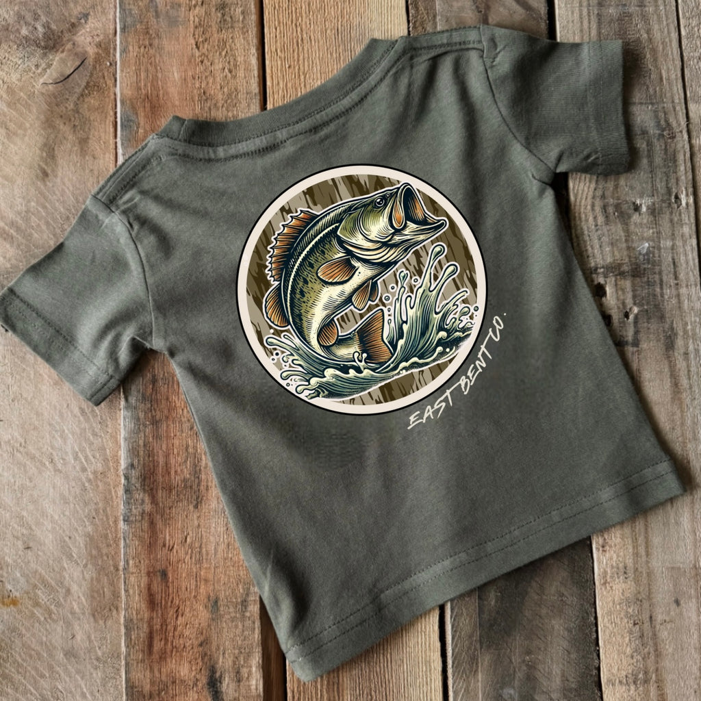Camo Bass Circle Logo Short Sleeve Shirt