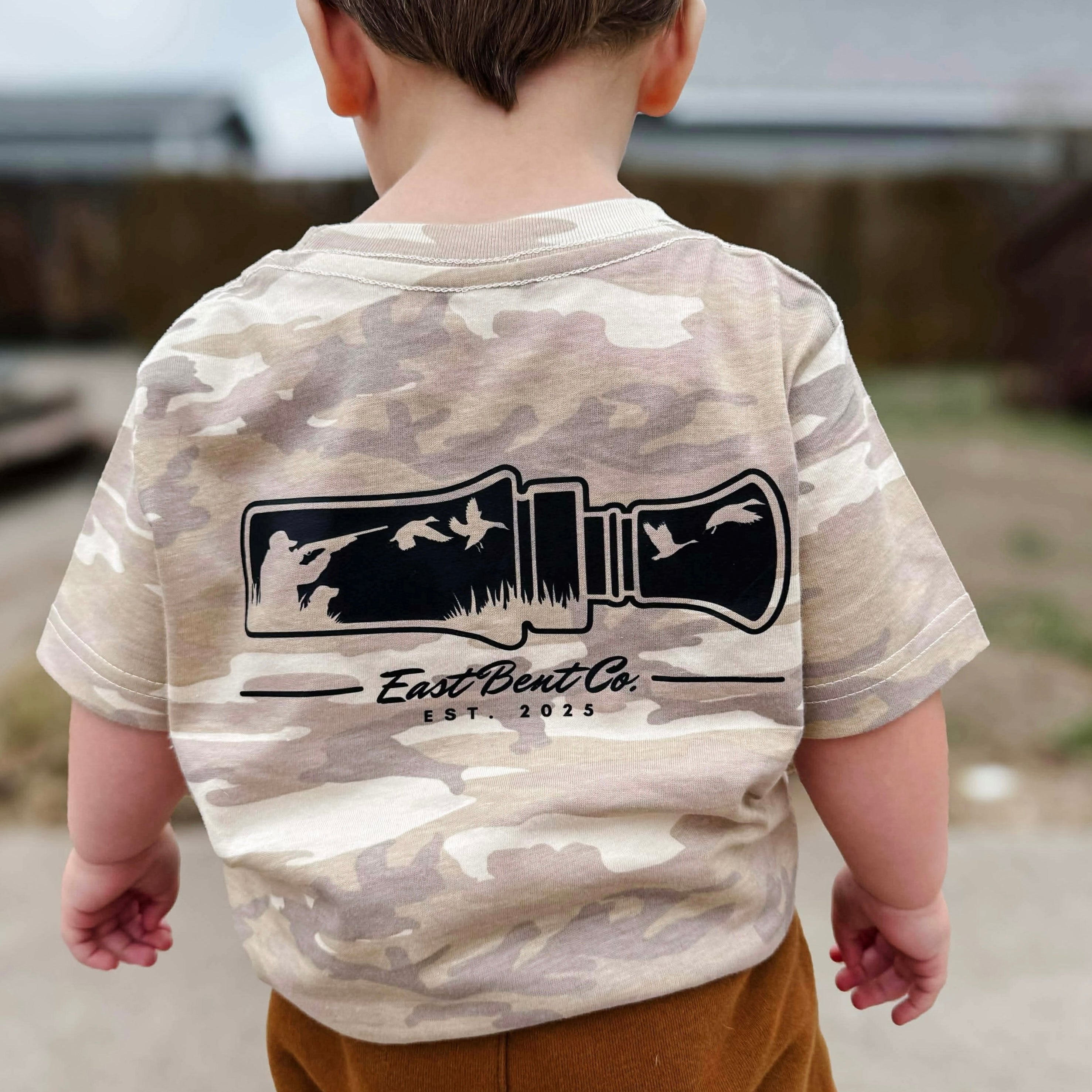 Duck Call Logo Kids Short Sleeve Shirt